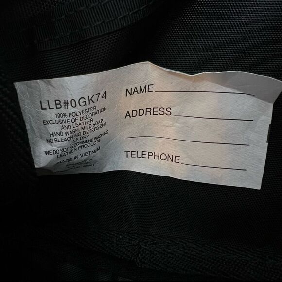 Vintage L.L. Bean Hiking Fanny Waist Pack Black - Picture 8 of 8